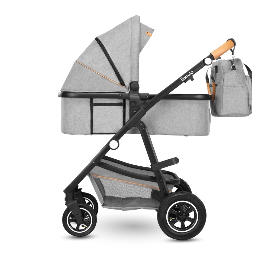 Lionelo - Kombinerad 2-i-1-barnvagn AMBER Grey Stone
