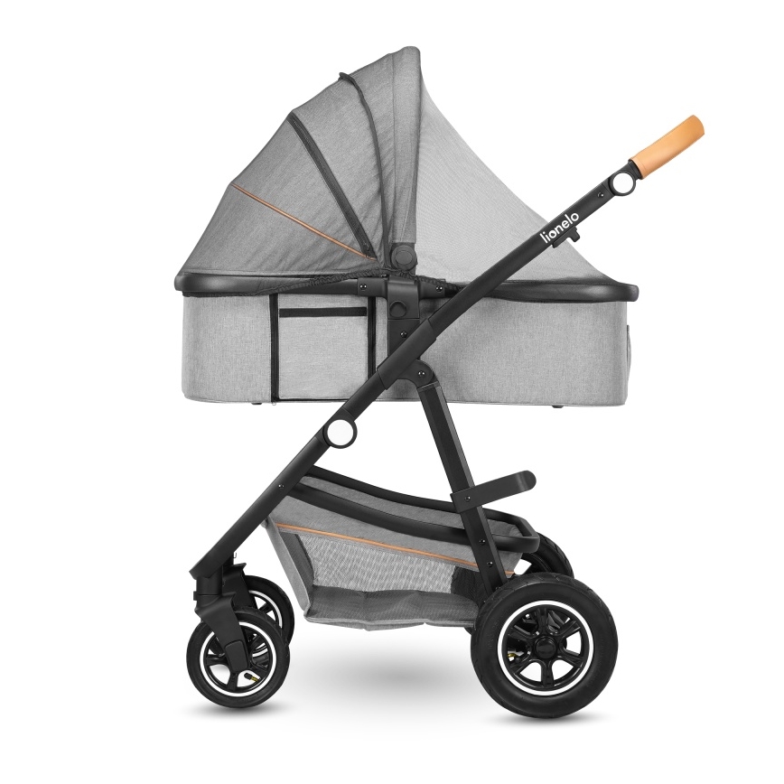 Lionelo - Kombinerad 2-i-1-barnvagn AMBER Grey Stone