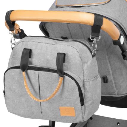 Lionelo - Kombinerad 2-i-1-barnvagn AMBER Grey Stone