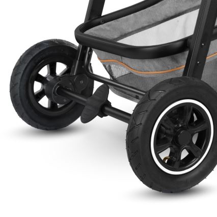 Lionelo - Kombinerad 2-i-1-barnvagn AMBER Grey Stone