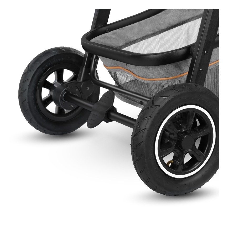 Lionelo - Kombinerad 2-i-1-barnvagn AMBER Grey Stone
