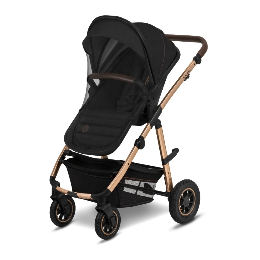 Lionelo - Kombinerad 2-i-1-barnvagn AMBER Svart Onyx