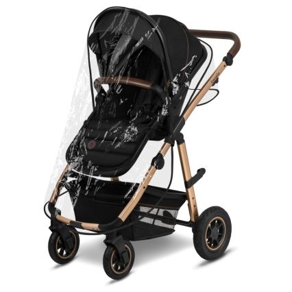 Lionelo - Kombinerad 2-i-1-barnvagn AMBER Svart Onyx