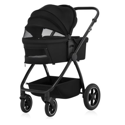 Lionelo - Kombinerad 2-i-1 barnvagn MERIL Black Onyx