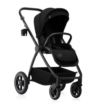Lionelo - Kombinerad 2-i-1 barnvagn MERIL Black Onyx