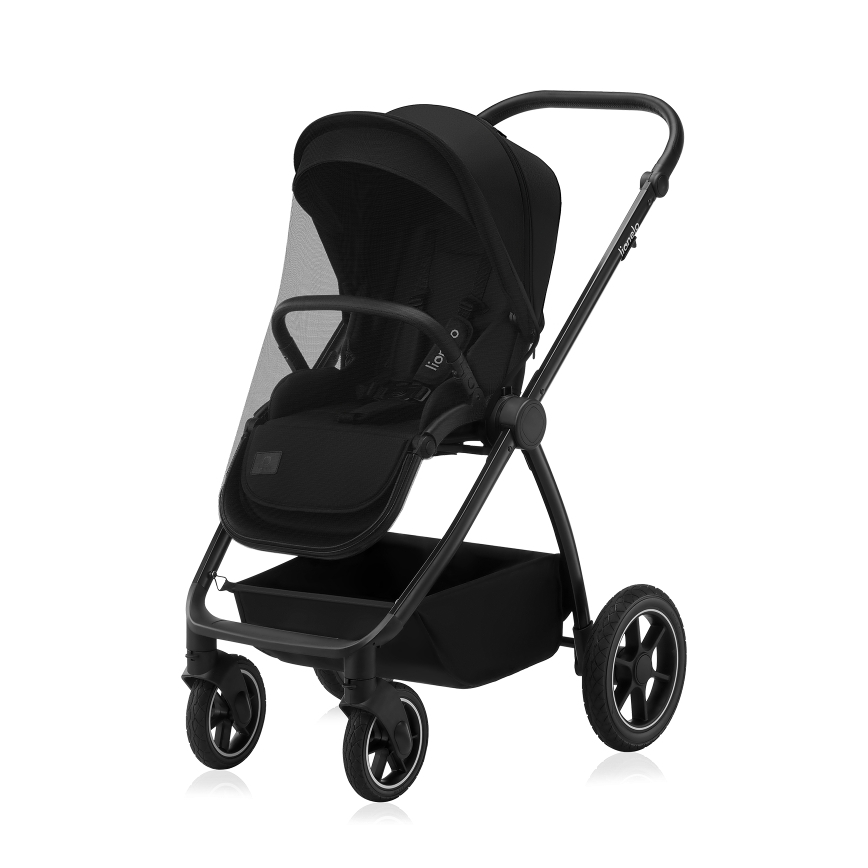 Lionelo - Kombinerad 2-i-1 barnvagn MERIL Black Onyx