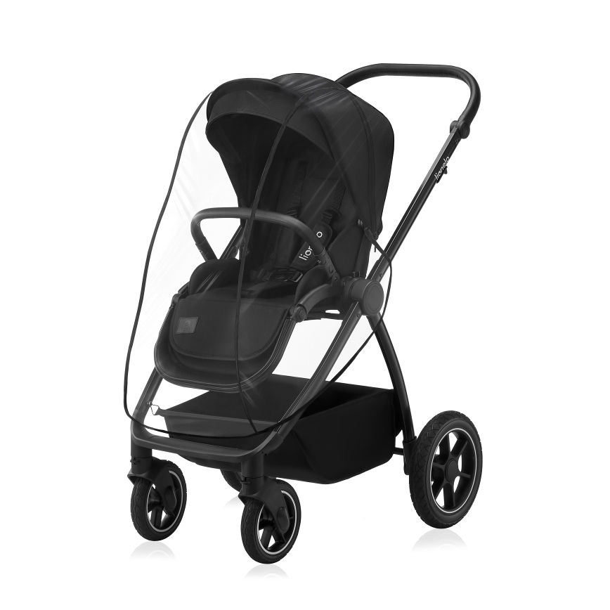 Lionelo - Kombinerad 2-i-1 barnvagn MERIL Black Onyx