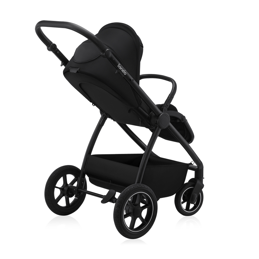 Lionelo - Kombinerad 2-i-1 barnvagn MERIL Black Onyx