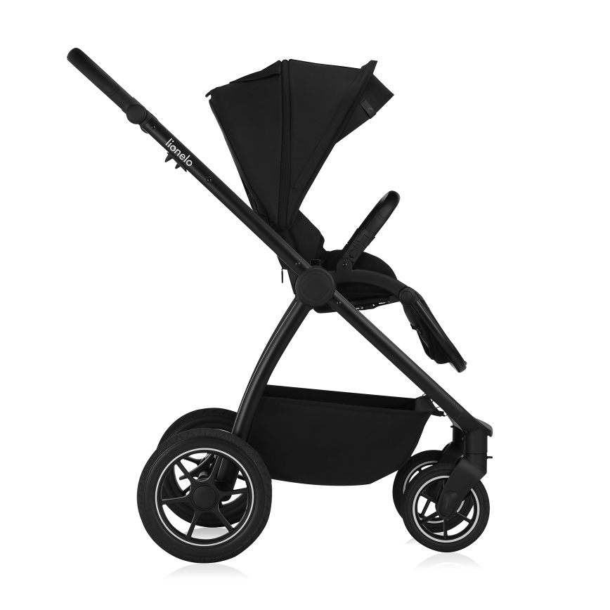 Lionelo - Kombinerad 2-i-1 barnvagn MERIL Black Onyx