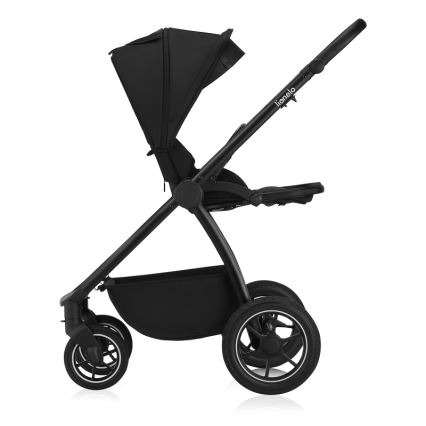 Lionelo - Kombinerad 2-i-1 barnvagn MERIL Black Onyx