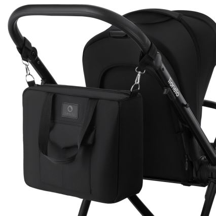 Lionelo - Kombinerad 2-i-1 barnvagn MERIL Black Onyx