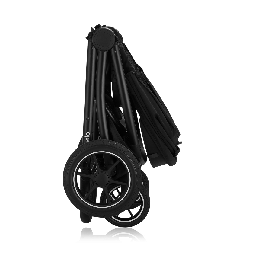 Lionelo - Kombinerad 2-i-1 barnvagn MERIL Black Onyx