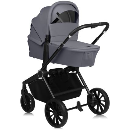 Lionelo - Kombinerad 2-i-1-barnvagn MIKA PLUS Grey Stone