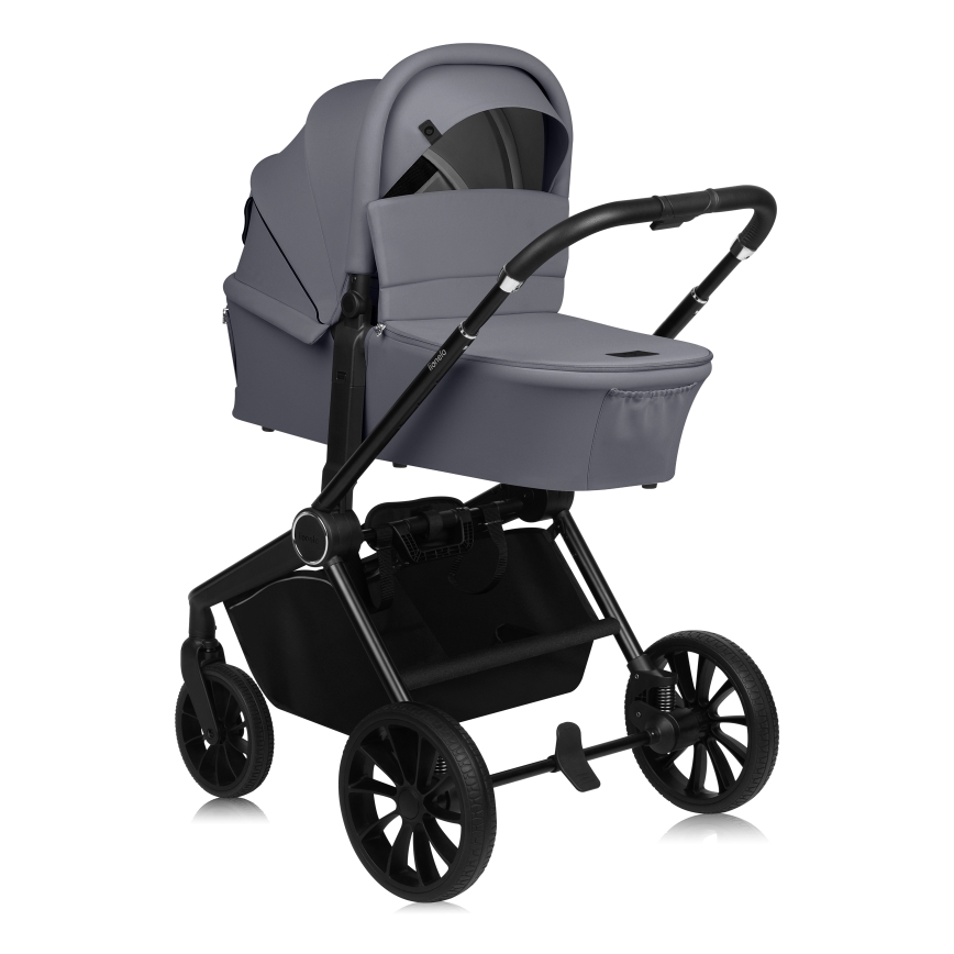 Lionelo - Kombinerad 2-i-1-barnvagn MIKA PLUS Grey Stone