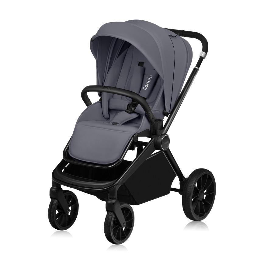 Lionelo - Kombinerad 2-i-1-barnvagn MIKA PLUS Grey Stone