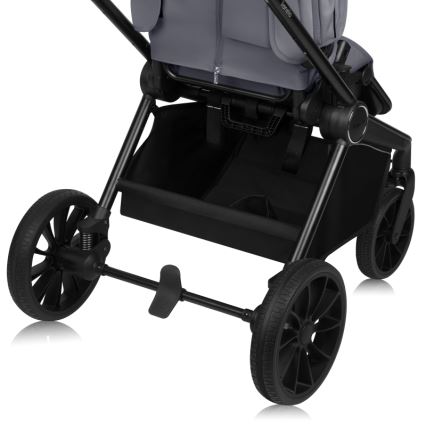 Lionelo - Kombinerad 2-i-1-barnvagn MIKA PLUS Grey Stone