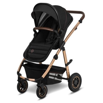 Lionelo - Kombinerad 3-i-1 barnvagn AMBER Black Onyx