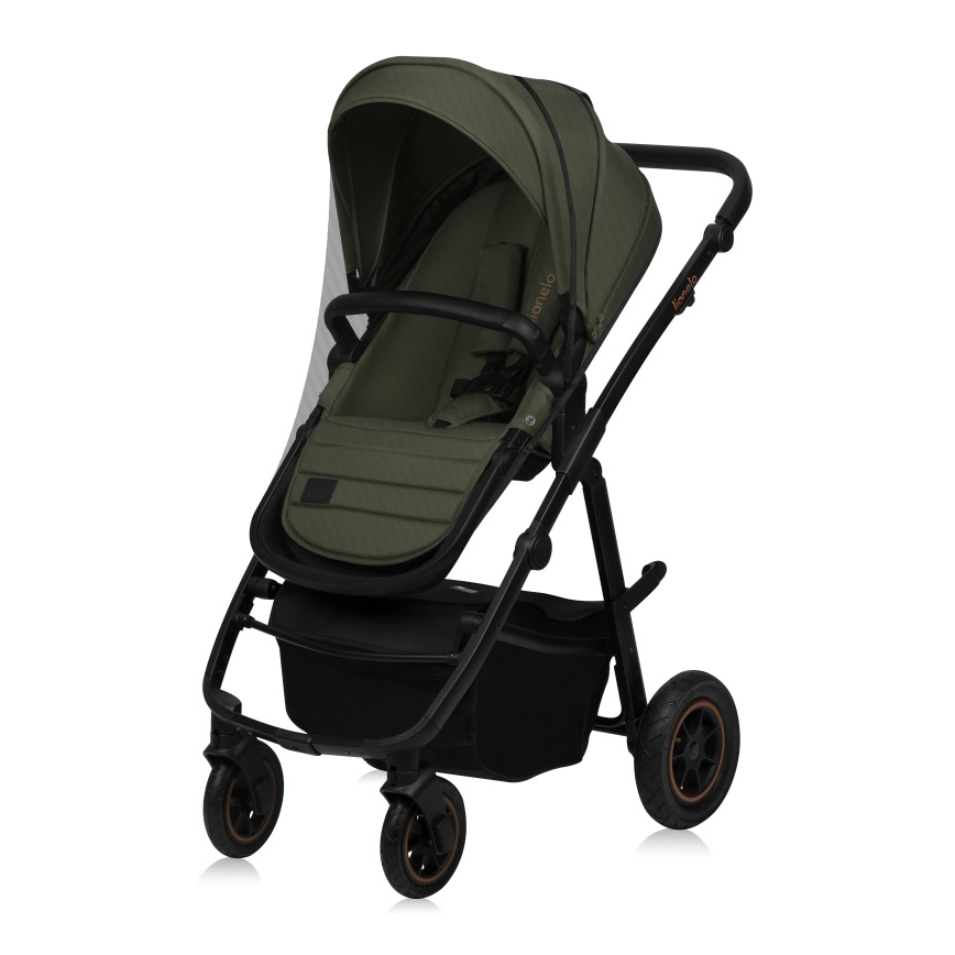 Lionelo - Kombinerad 3-i-1 barnvagn AMBER PLUS Green Forest