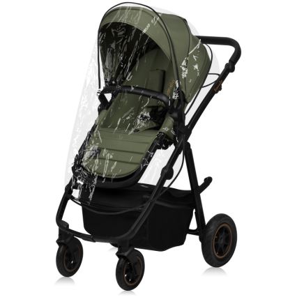 Lionelo - Kombinerad 3-i-1 barnvagn AMBER PLUS Green Forest