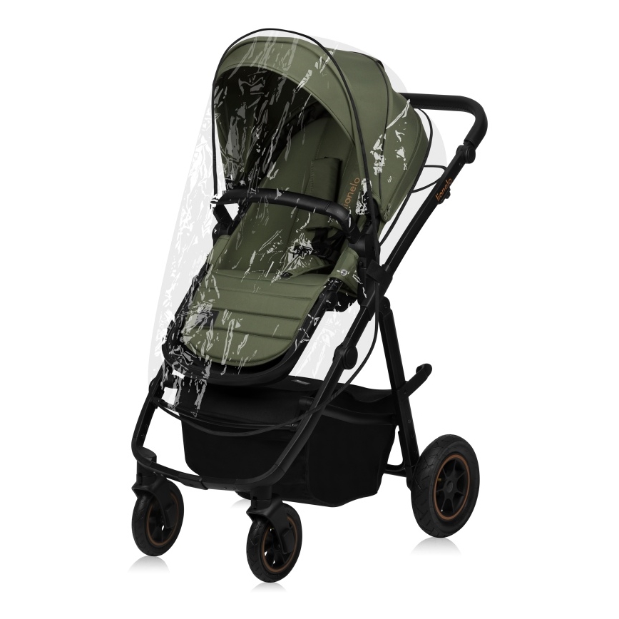 Lionelo - Kombinerad 3-i-1 barnvagn AMBER PLUS Green Forest