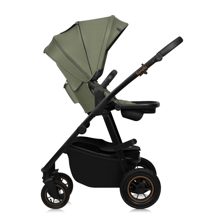 Lionelo - Kombinerad 3-i-1 barnvagn AMBER PLUS Green Forest