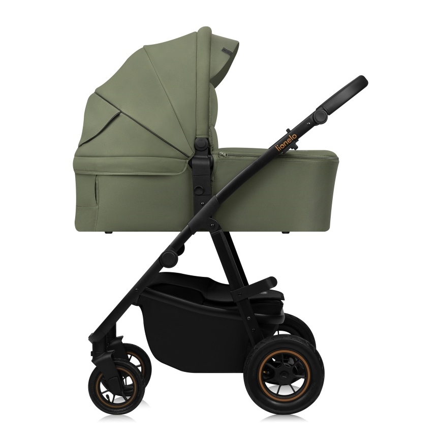 Lionelo - Kombinerad 3-i-1 barnvagn AMBER PLUS Green Forest
