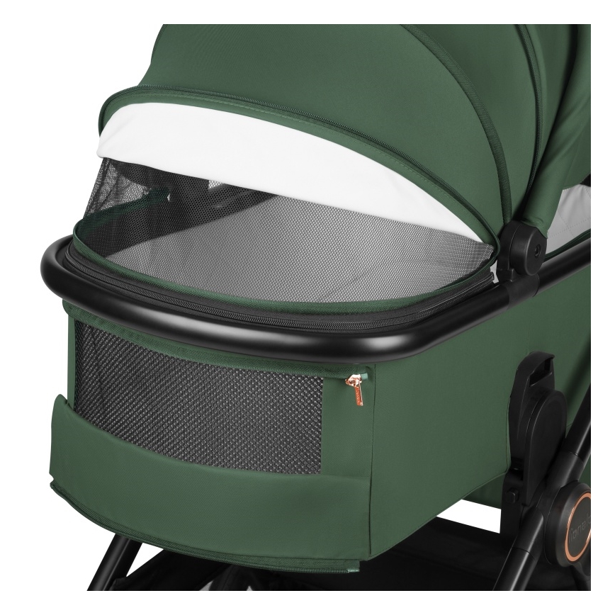 Lionelo - Kombinerad 3-i-1 barnvagn LAYLA Green Forest