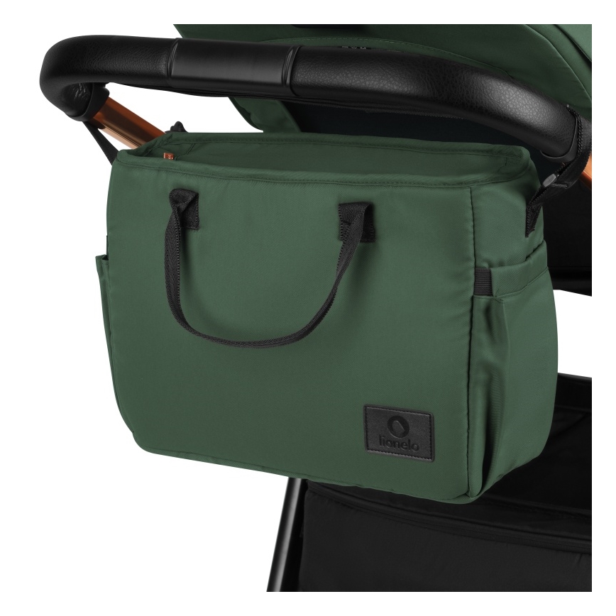 Lionelo - Kombinerad 3-i-1 barnvagn LAYLA Green Forest