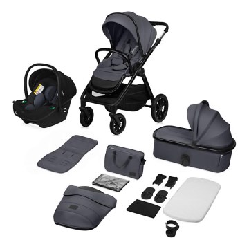 Lionelo - Kombinerad 3-i-1-barnvagn LAYLA Grey Stone