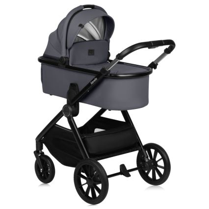 Lionelo - Kombinerad 3-i-1-barnvagn LAYLA Grey Stone