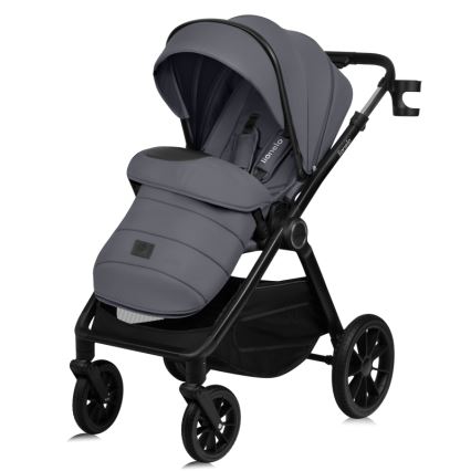 Lionelo - Kombinerad 3-i-1-barnvagn LAYLA Grey Stone