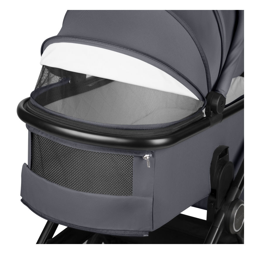 Lionelo - Kombinerad 3-i-1-barnvagn LAYLA Grey Stone