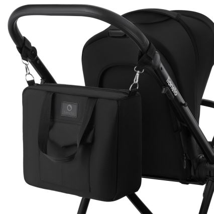 Lionelo - Kombinerad 3-i-1 barnvagn MERIL Black Onyx