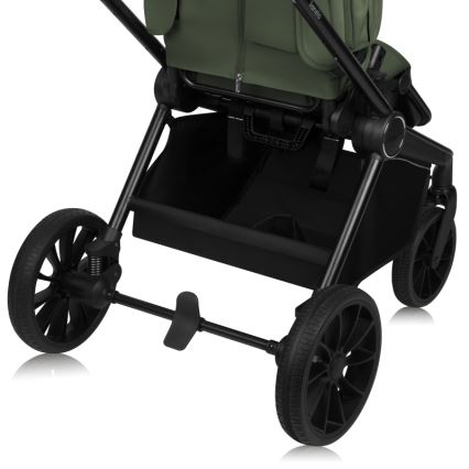 Lionelo - Kombinerad 3-i-1 barnvagn MIKA PLUS olivgrön