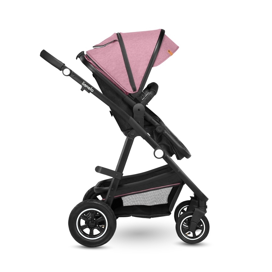 Lionelo - Kombinerad barnvagn 2 i 1 AMBER Pink Rose