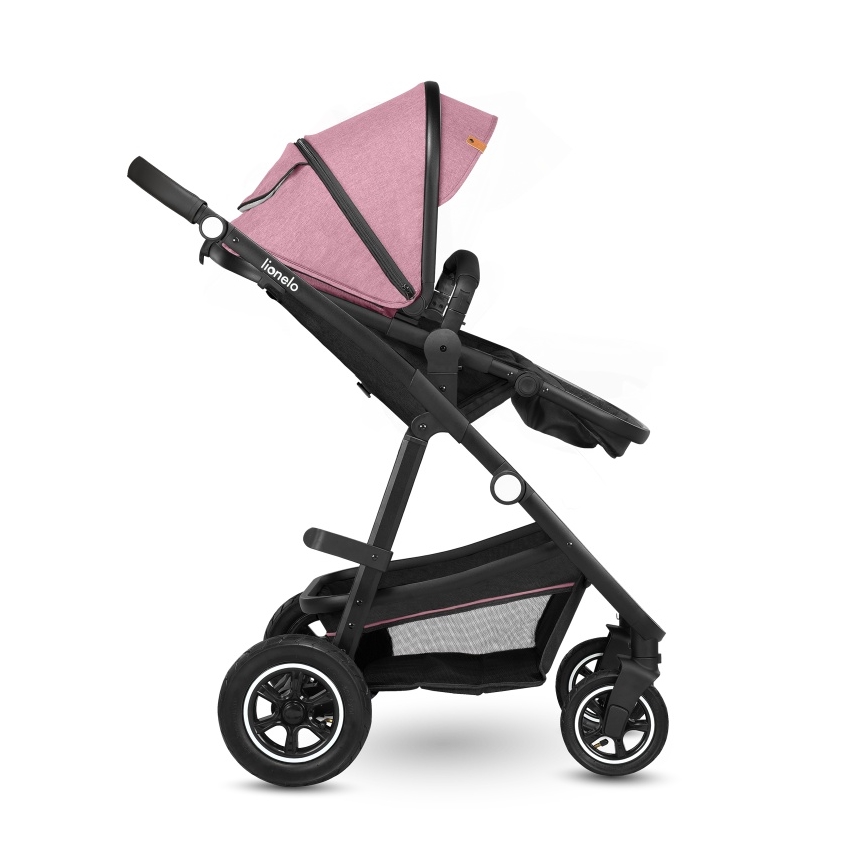 Lionelo - Kombinerad barnvagn 2 i 1 AMBER Pink Rose