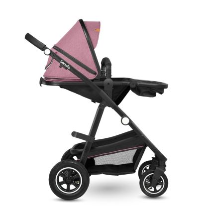 Lionelo - Kombinerad barnvagn 2 i 1 AMBER Pink Rose