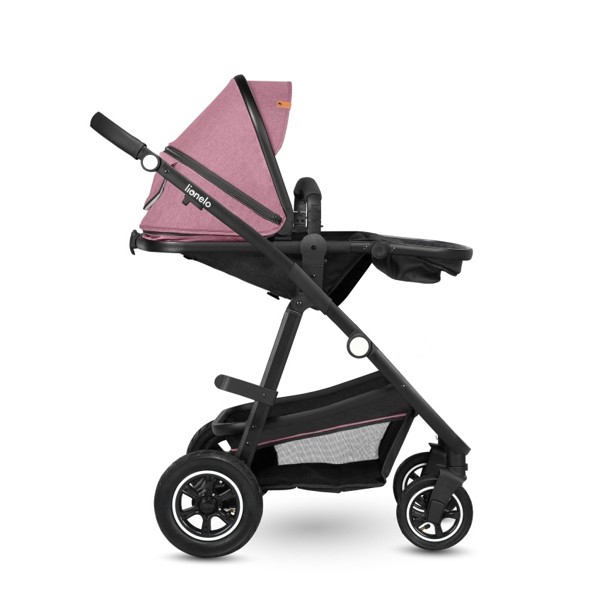 Lionelo - Kombinerad barnvagn 2 i 1 AMBER Pink Rose