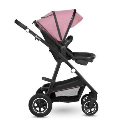 Lionelo - Kombinerad barnvagn 2 i 1 AMBER Pink Rose