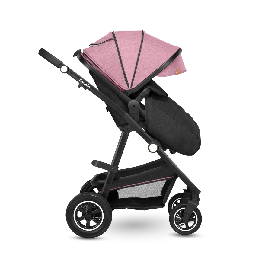 Lionelo - Kombinerad barnvagn 2 i 1 AMBER Pink Rose