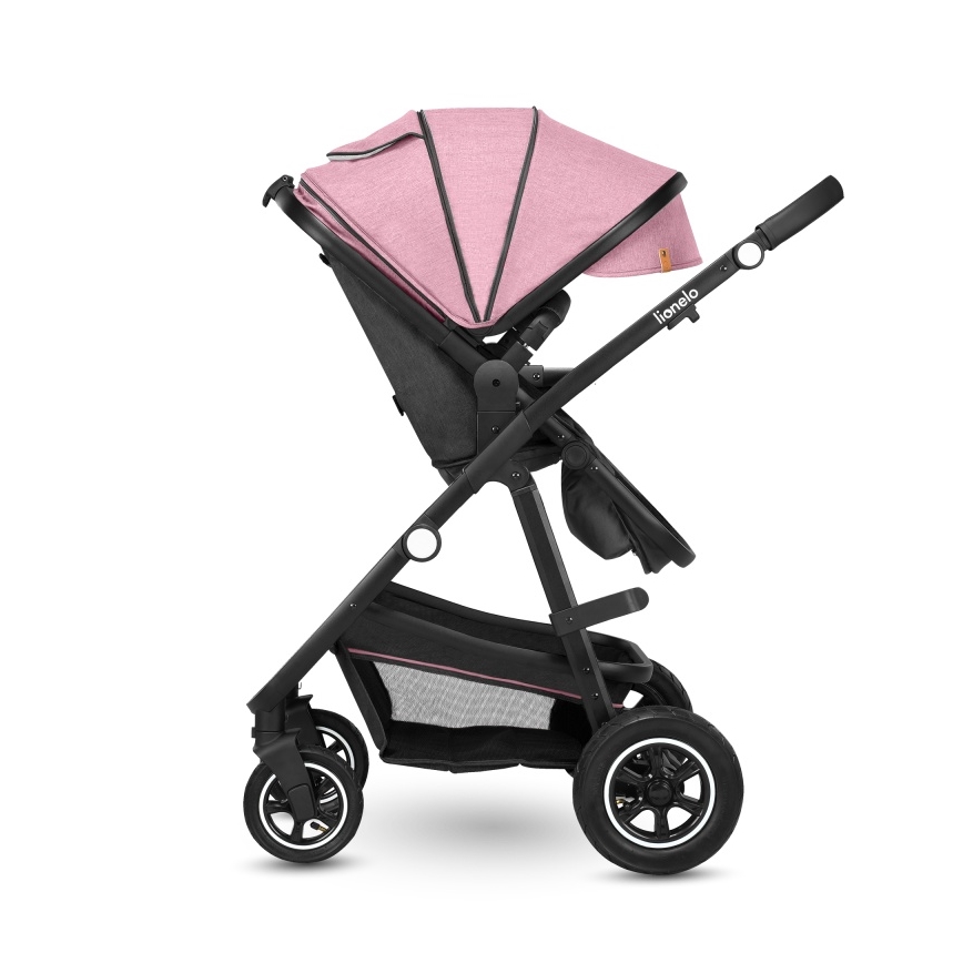 Lionelo - Kombinerad barnvagn 2 i 1 AMBER Pink Rose