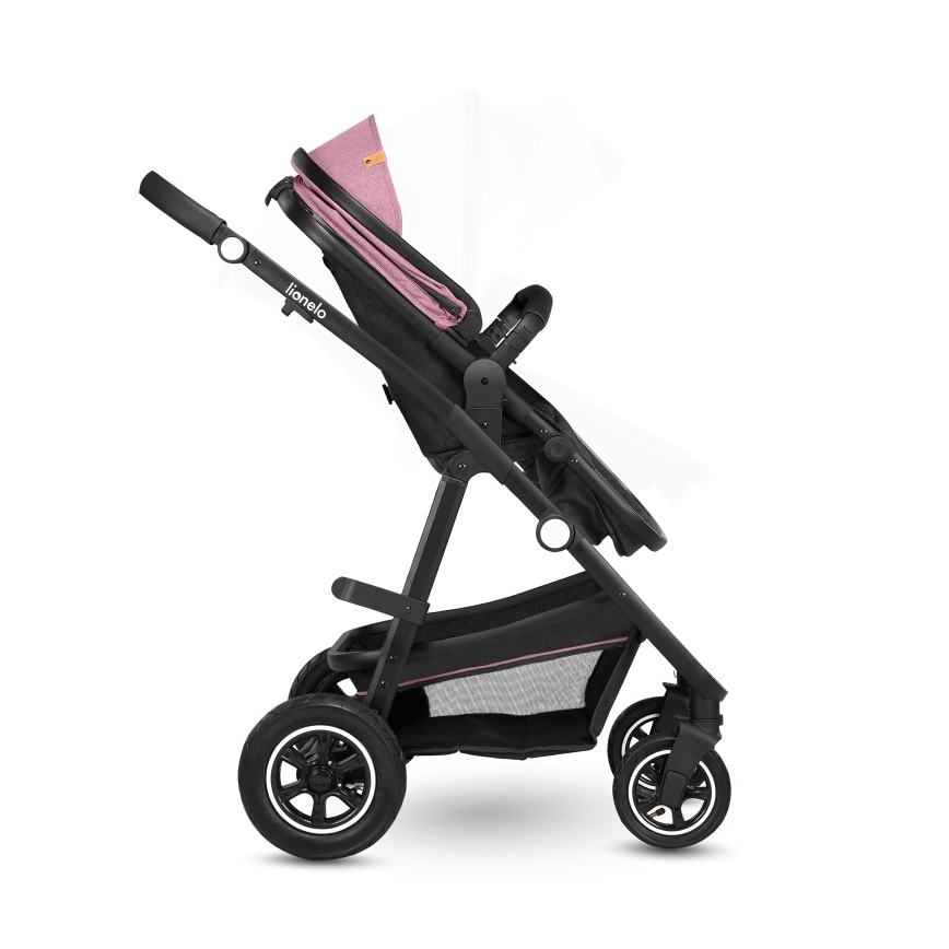 Lionelo - Kombinerad barnvagn 2 i 1 AMBER Pink Rose