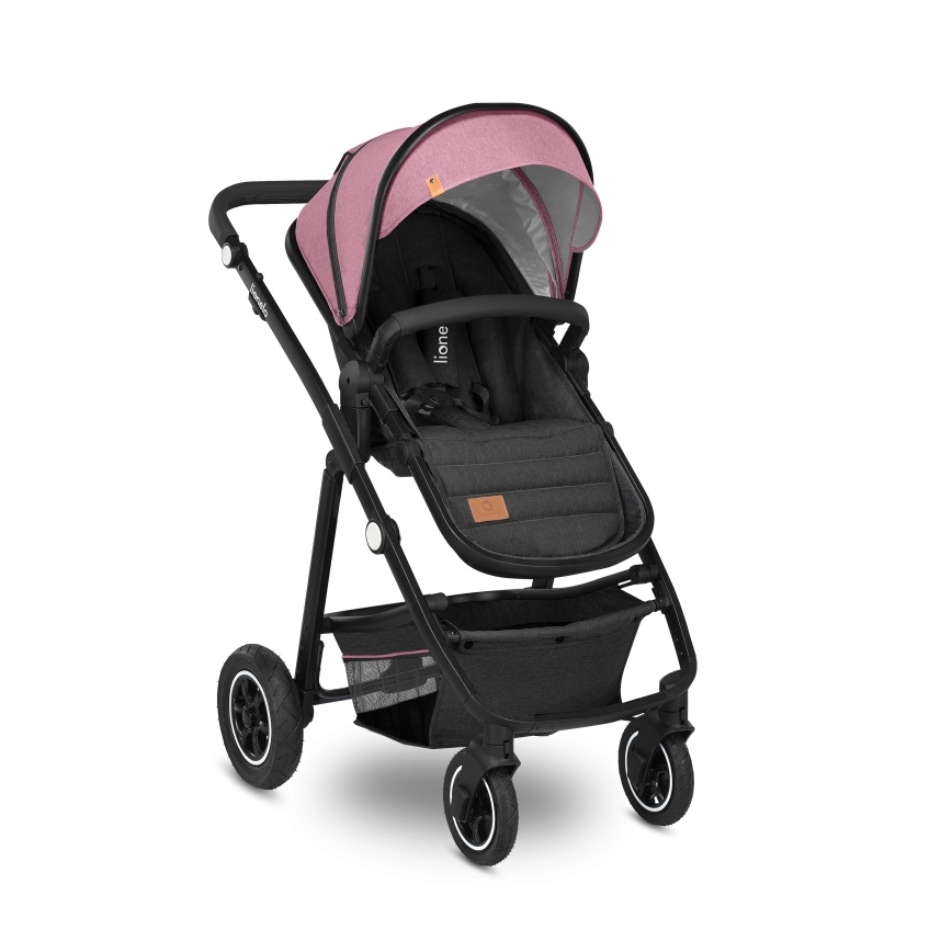 Lionelo - Kombinerad barnvagn 2 i 1 AMBER Pink Rose