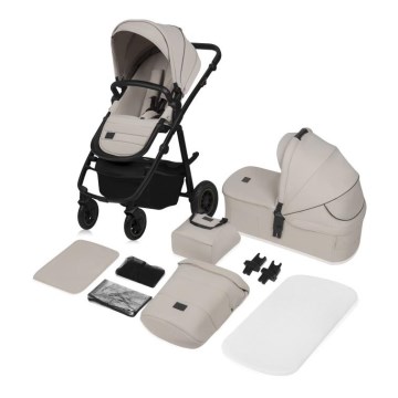 Lionelo - Kombinerad barnvagn 2-i-1 AMBER PLUS Beige Sand