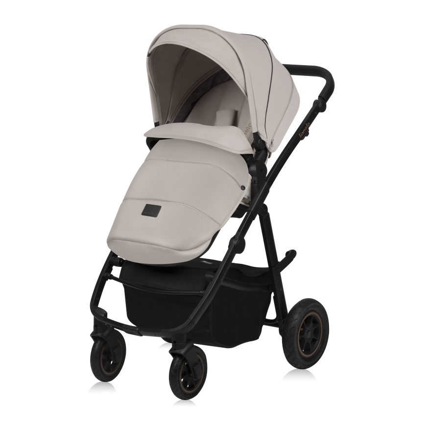 Lionelo - Kombinerad barnvagn 2-i-1 AMBER PLUS Beige Sand