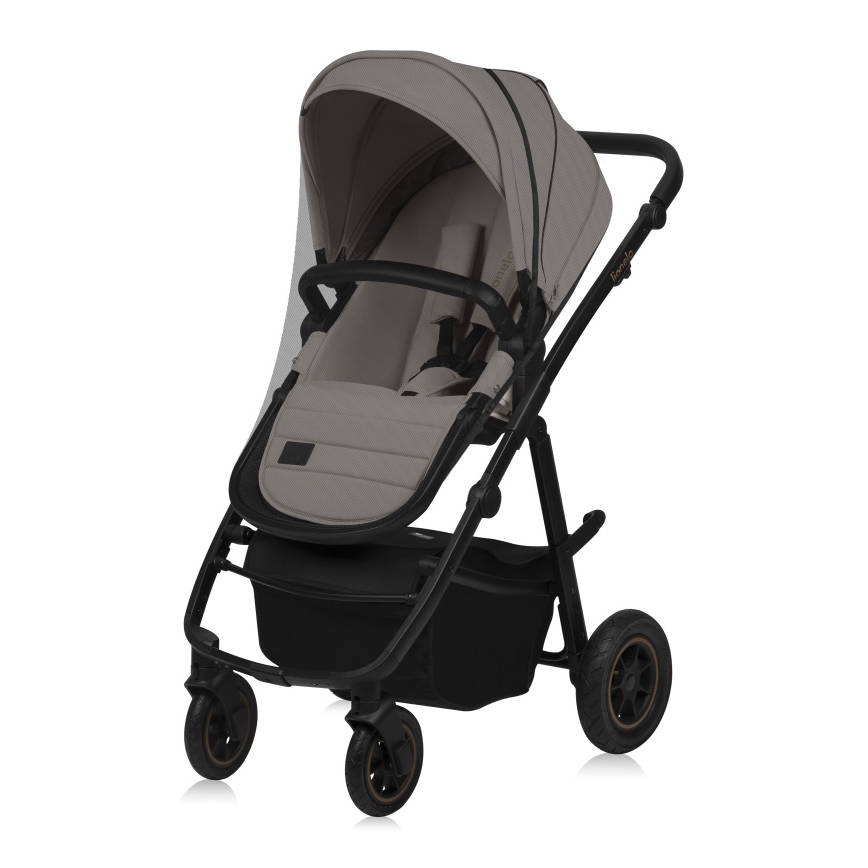 Lionelo - Kombinerad barnvagn 2-i-1 AMBER PLUS Beige Sand