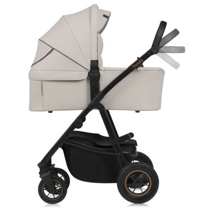 Lionelo - Kombinerad barnvagn 2-i-1 AMBER PLUS Beige Sand