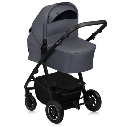Lionelo - Kombinerad barnvagn 2-i-1 AMBER PLUS Grå grafit