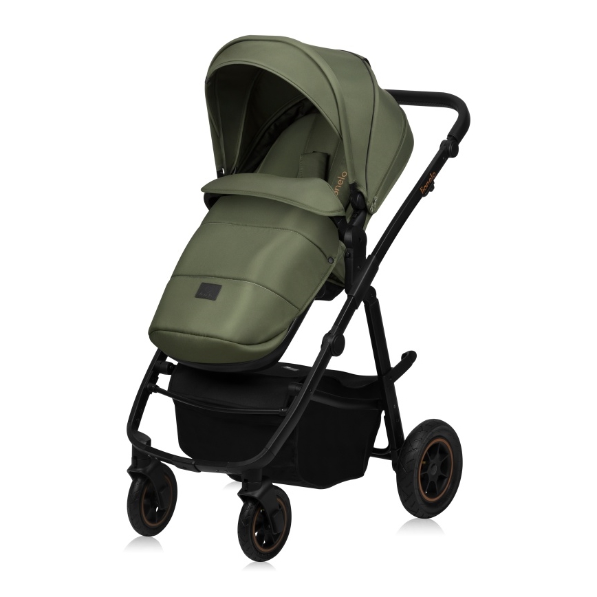 Lionelo - Kombinerad barnvagn 2-i-1 AMBER PLUS Green Forest