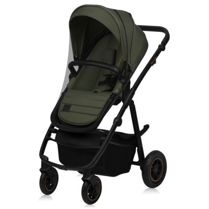 Lionelo - Kombinerad barnvagn 2-i-1 AMBER PLUS Green Forest